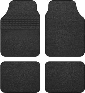Goodyear: Alfombra de Moqueta con talonera de goma, color negro